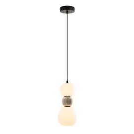 Maxlight p0627 lampa wiszaca modern opal + light grey 13w