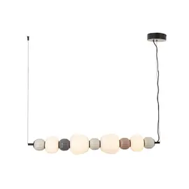 Maxlight p0631 lampa wiszaca modern opal + dark grey + medium brown + light grey 32w