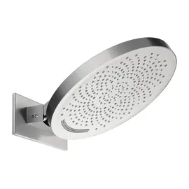 Mobi horizon glow nickel brushed dwufunkcyjna deszczownica ścienna