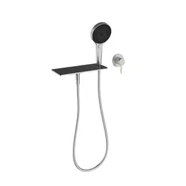 Mobi archive nickel brushed bateria natryskowa z wylewką