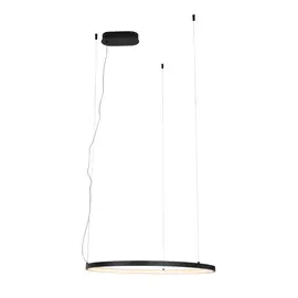 Maxlight p0656 lampa wisząca visual hor czarna 60cm 22w ip44