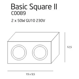 MAXLIGHT Basic Square II C0089 Plafon DARMOWA WYSYŁKA W 24h