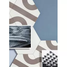 Peronda Roll by Dsignio H. ROLL GREY-PINK 28,5X24,7 płytka ceramiczna matowa