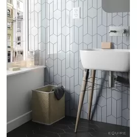 Equipe Chevron SKY BLUE  RIGHT 18,6x5,2  płytka ceramiczna połysk
