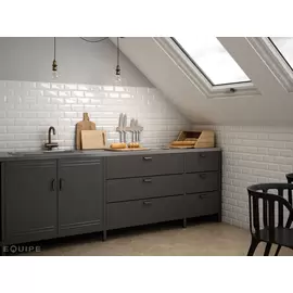 Equipe Metro DARK GREY  10x20 PŁYTKA ceramiczna połysk