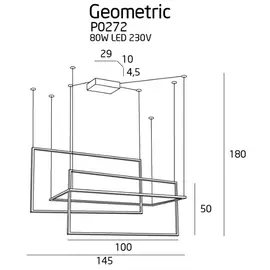 MAXLIGHT Geometric P0272 Lampa wisząca biała DARMOWA WYSYŁKA W 24h