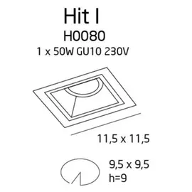 MAXLIGHT Hit I H0080 Oprawa podtynkowa biała DARMOWA WYSYŁKA W 24h