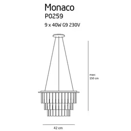 MAXLIGHT Monaco P0259 Lampa Wisząca
