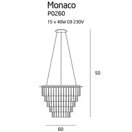 MAXLIGHT Monaco P0260 Lampa wisząca