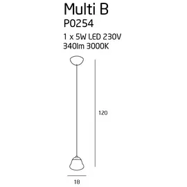 MAXLIGHT Multi B *P0254* Lampa Wisząca DARMOWA WYSYŁKA W 24h