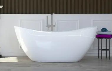 wanna wolnostojąca o organicznych kształtach