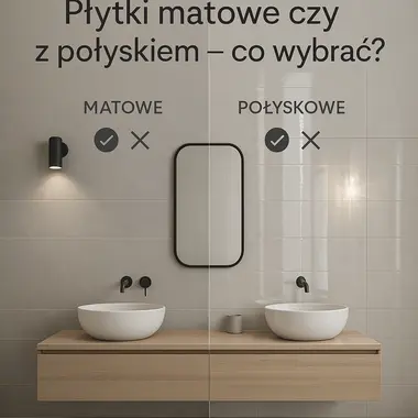Płytki matowe czy z połyskiem – co wybrać? - Multiwnętrza