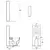 Simas Spłuczka WC kompaktowa stojąca z mechanizmem 42x100,5x13,5cm