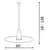 Cattaneo Bird 857/60S lampa wisząca biała