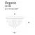 Maxlight Organic C0188 plafon złoty