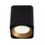Maxlight tub c0212 lampa sufitowa kwadratowa czarna + pierścień ozdobny złoty rc0155/c0156 gold