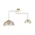 Maxlight concept p0454 lampa wisząca złota