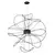 Axolight Hoops 6 Lampa Wisząca Czarna SPHOOPS6NENE
