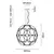 Fabbian Giro Lampa Wisząca Antracyt F30 A01 21