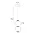 Maxlight p0469 lampa wisząca tama