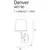 Maxlight denver w0190 kinkiet bk