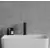 Omnires y bateria umywalkowa stojąca niska czarna y1210nbl