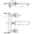 Kohlman excelent bateria umywalkowa podtynkowa 3-otworowa chrom qw190h