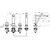 Kohlman excelent bateria wannowa 4-otworowa chrom qb240h