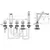 Kohlman excelent bateria wannowa 5-otworowa chrom qb242h