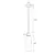 Maxlight p0511 lampa wisząca campanila smoky glass