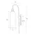 Maxlight w0332 kinkiet campanila champagne glass
