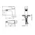 Mobi nature gunmetal brushed bateria bidetowa grafit szczotkowany ntb3016gmb