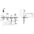 Mobi nature gunmetal brushed bateria wannowa 4-otworowa grafit szczotkowany ntzw3035gmb
