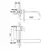 Kohlman nexen-s bateria umywalkowa podtynkowa chrom sqw188u