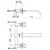 Kohlman nexen-s bateria umywalkowa podtynkowa 3-otworowa chrom sqw190u