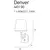 Maxlight denver w0190 kinkiet bk