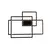 Geometric w0233 kinkiet czarny
