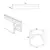 Maxlight magnetic mt0011 szyna magnetyczna płytka natynkowa 1m czarna