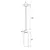 Maxlight p0510 lampa wisząca campanila champagne glass