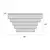 Maxlight monaco c0225 plafon srebrny ø 80 cm