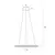 Maxlight p0493 lampa wisząca queen ø 50 cm złoto szczotkowane