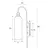 Maxlight w0332 kinkiet campanila champagne glass