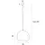 Maxlight p0533 lampa wisząca pierre 48cm biała