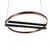 Maxlight p0552 lampa wisząca singapur round