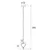 Maxlight p0576 lampa wisząca palloncini 1 smoky glass