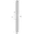 Maxlight w0365 kinkiet fayette 61cm 12w czarny ip44 3000k