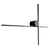 Maxlight w0369 kinkiet arne 60cm 10w czarny ip44 3000k