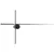 Maxlight w0370 kinkiet arne 90cm 15w czarny ip44 3000k