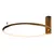 Maxlight c0239 plafon queen 60cm  brushed gold 15w 3000k