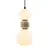 Maxlight p0627 lampa wiszaca modern opal + light grey 13w